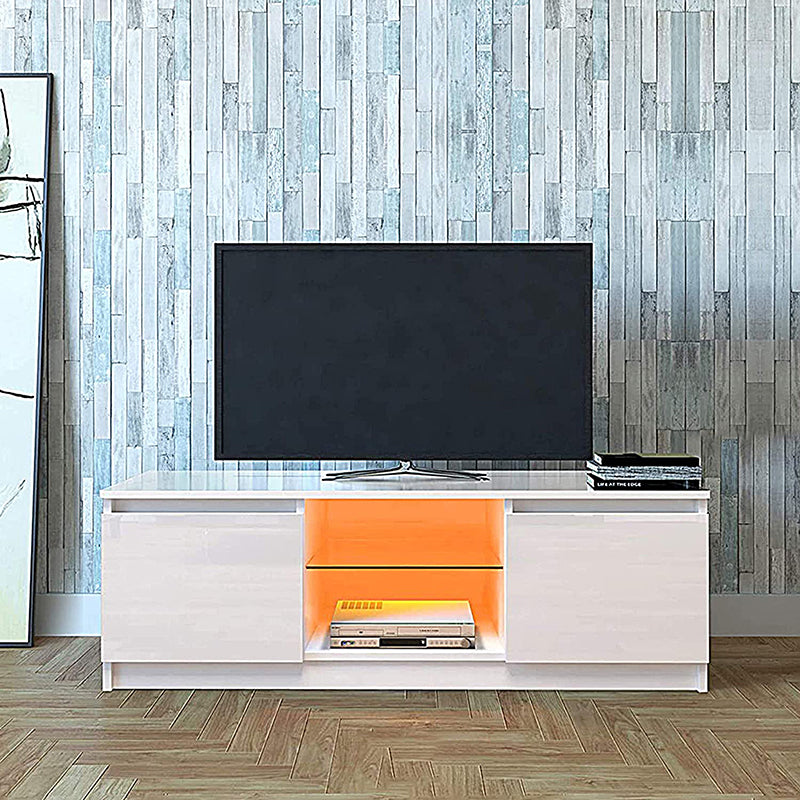 DMAITH 001TV Stand with LED Lights, Entertainment Center Media Console