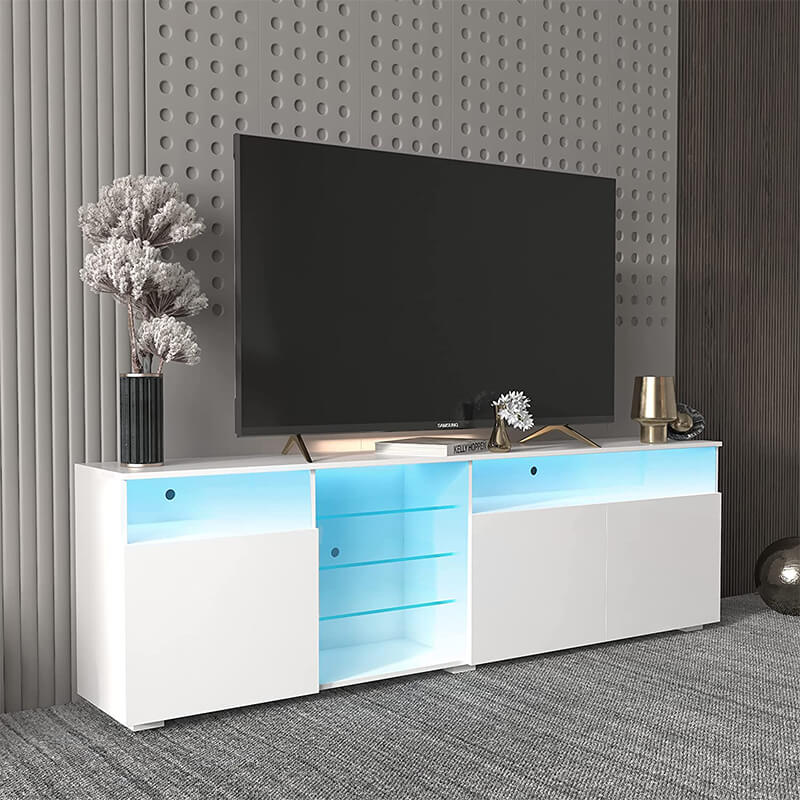 TS010 TV Stand with LED Lights