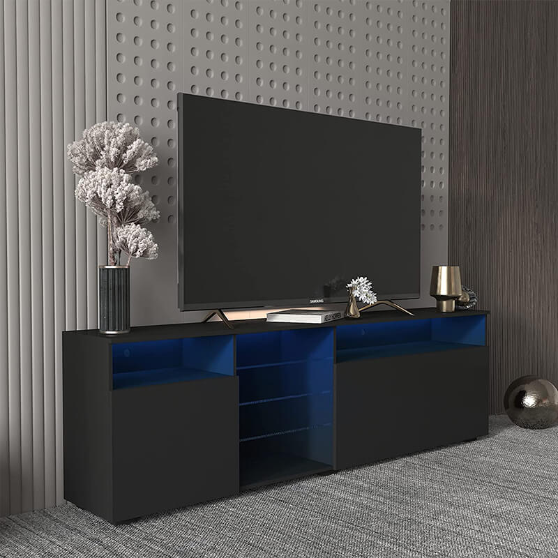 TS010 TV Stand with LED Lights